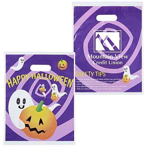 Full Color Halloween Bag - 15 inches x 12 inches - Purple Daze Main Image