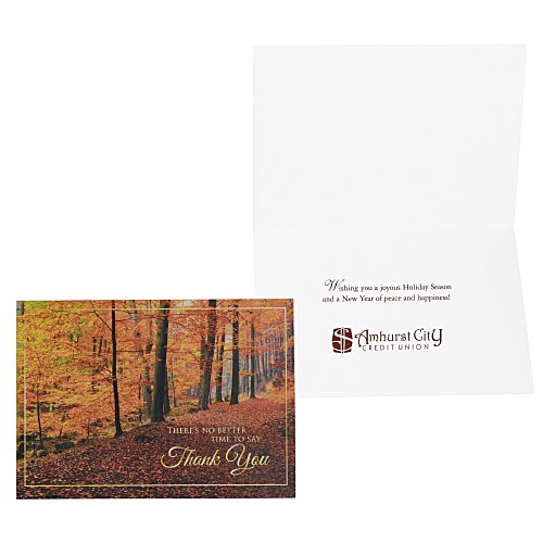 Woodland Gratitude Thanksgiving Card Main Image
