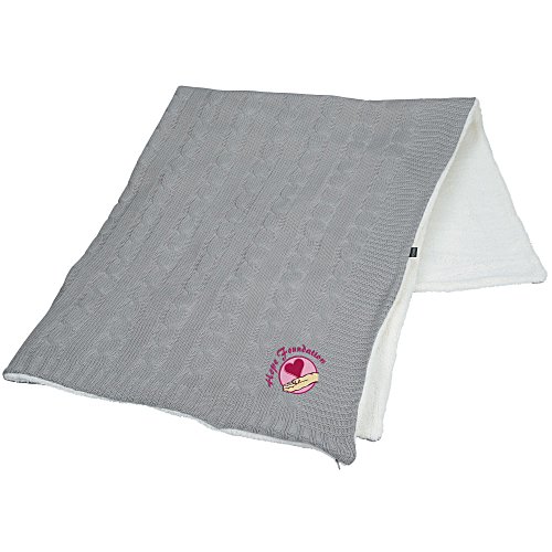Field & Co. Cable Knit Sherpa Blanket Main Image