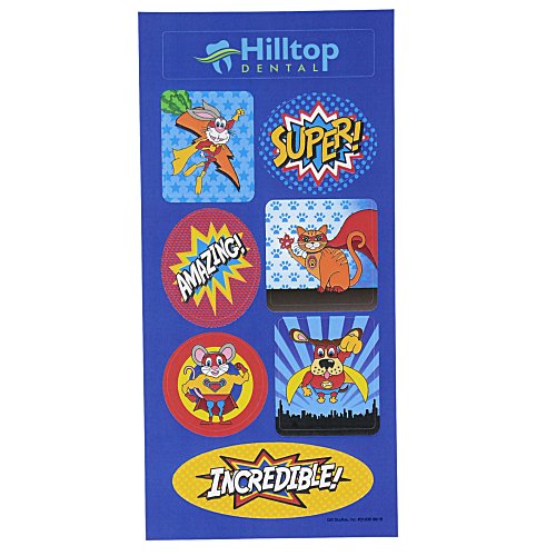 Super Kid Sticker Sheet - Superhero Main Image