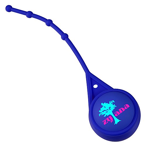 Soft Touch Round Lip Balm with Leash - Full Color Main Image