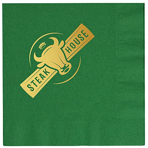 Colorware Dinner Napkin - 2-ply - 1/4 Fold - Foil Main Image