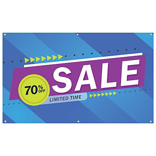 Value Indoor Banner - 3' x 5' - 24 hr Main Image