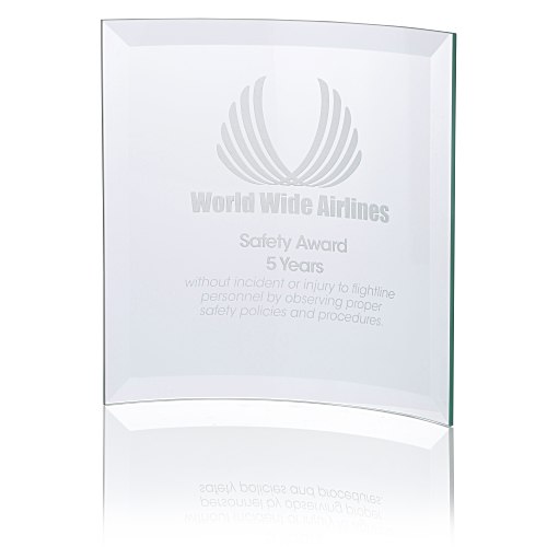 Scroll Jade Glass Award - 7" Main Image