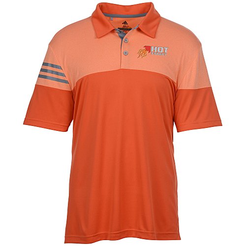 adidas Heather 3-Stripes Block Polo Main Image