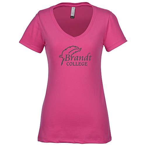 Next Level Premium Sueded V-Neck T-Shirt - Ladies' Main Image