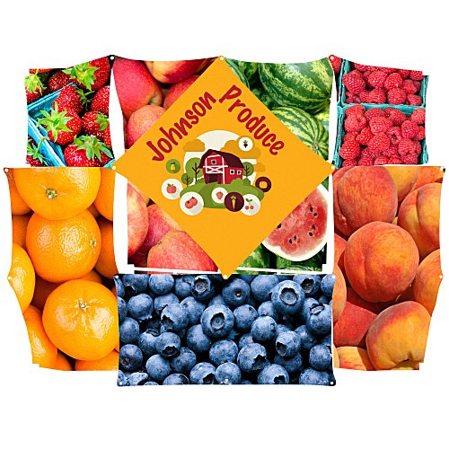 Geometric Junior Pop-Up Tabletop Display - 8 Panel - Replacement Graphic Set Main Image