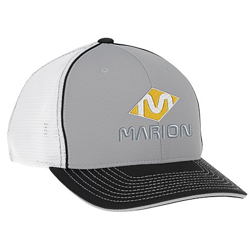 Richardson Pulse Sportmesh Cap - White Meshback Main Image