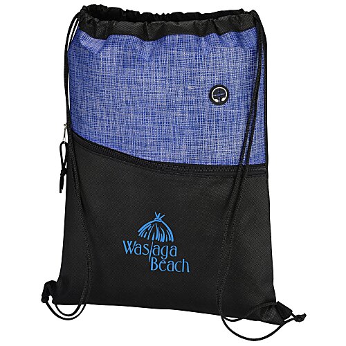 Carver Zip Pocket Drawstring Sportpack - 24 hr Main Image