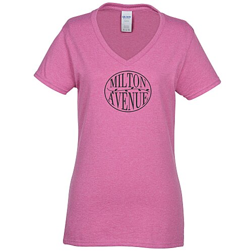 Gildan 5.3 oz. Cotton V-Neck T-Shirt - Ladies' - Colors Main Image