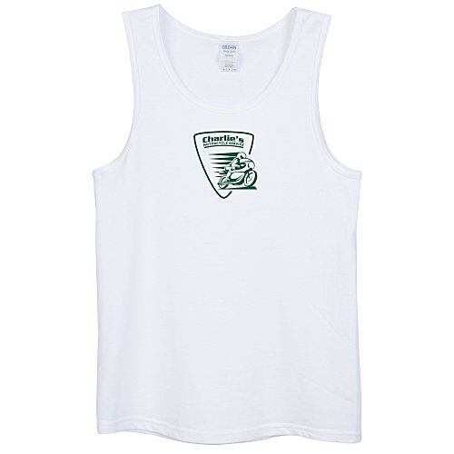 Gildan 5.3 oz. Cotton Tank Top - Men's - White Main Image