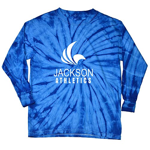 Tie-Dye Long Sleeve T-Shirt - Tonal Spider - Screen Main Image