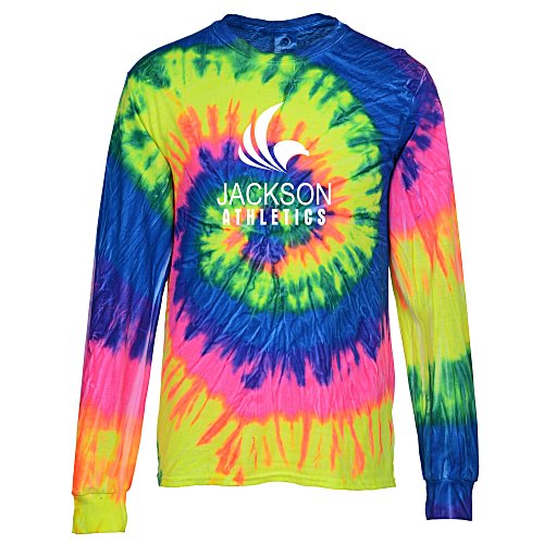 Tie-Dye Long Sleeve T-Shirt - Screen Main Image