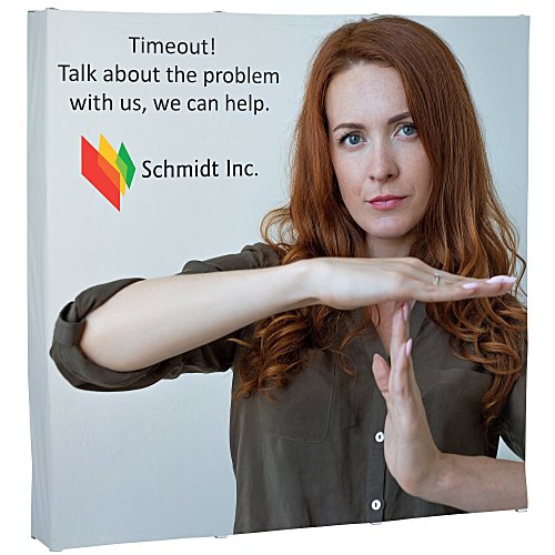 Premium Splash Floor Display - 7' - Wrap Graphic Main Image