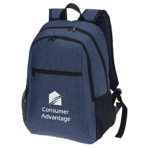 4imprint Heathered 15-inch Laptop Backpack Main Image