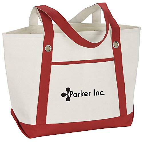 Canvas 12-oz Sailing Tote - 13 inches x 20 1/2 inches - 24 hr Main Image