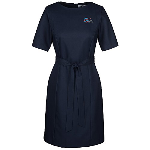 Synergy Washable Jewel Neck Dress Main Image