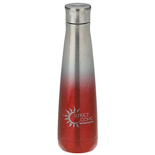 Ombre Peristyle Vacuum Bottle - 16 oz - Laser Engraved Main Image