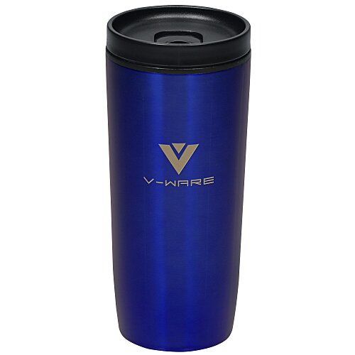 Custom Accent Stainless Travel Mug - 16 oz. - Colors - Laser Engraved Main Image