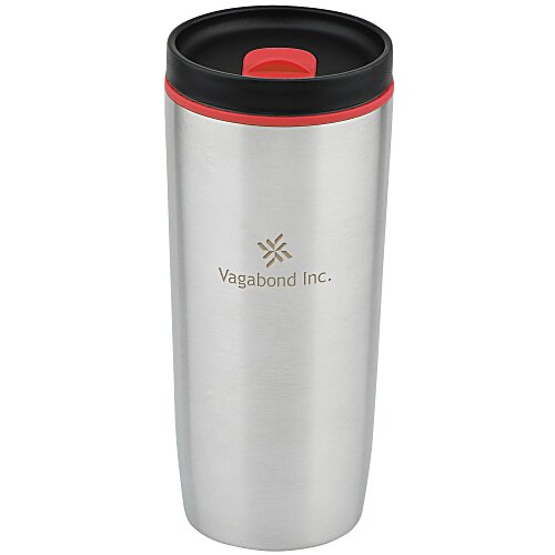 Custom Accent Stainless Travel Mug - 16 oz. - Laser Engraved Main Image