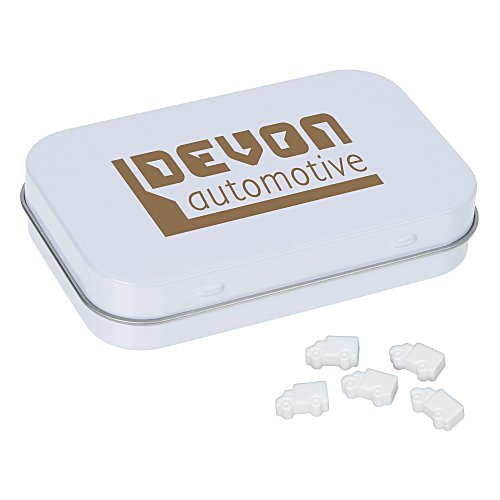 Rectangular Tin with Shaped Mints - Truck Main Image