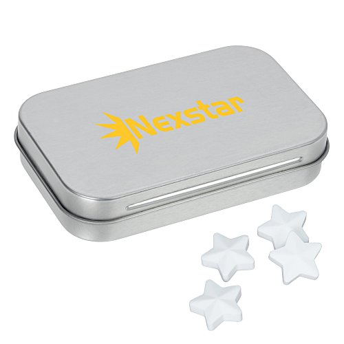 Rectangular Tin with Shaped Mints - Star Main Image