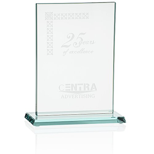 Stately Jade Glass Award - 6 inches Main Image