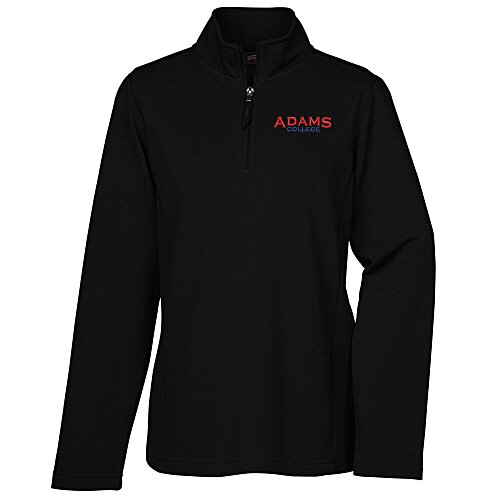 Brushed Back Pique 1/4-Zip Pullover - Ladies' Main Image