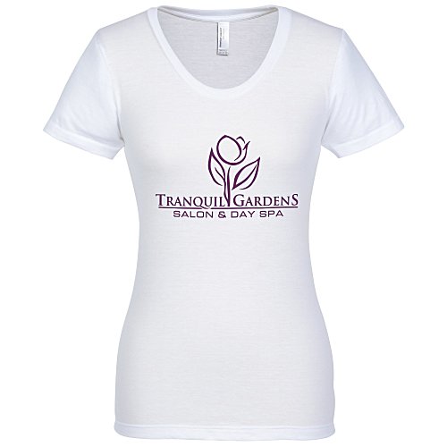 American Apparel Blend T-Shirt - Ladies' - White - Screen Main Image