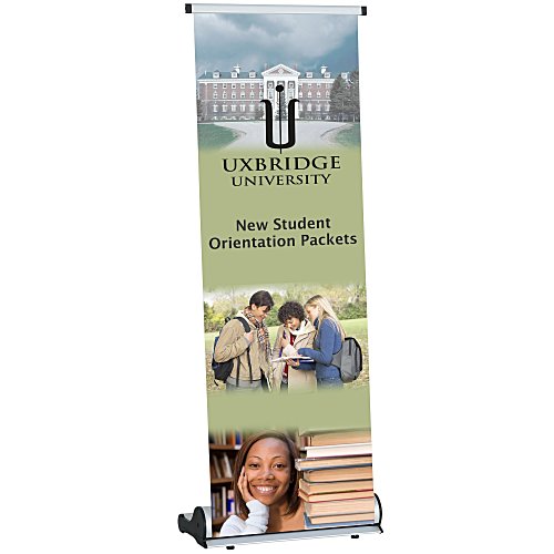 MagnaLink Fabric Retractor Tabletop Banner - 16 inches Main Image