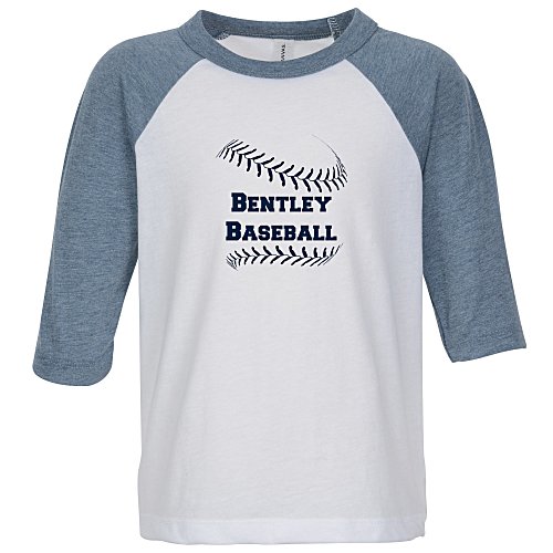 Bella+Canvas 3/4 Sleeve Baseball Tee - Toddler Main Image
