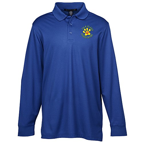 CrownLux Performance Plaited LS Polo - Men's Main Image