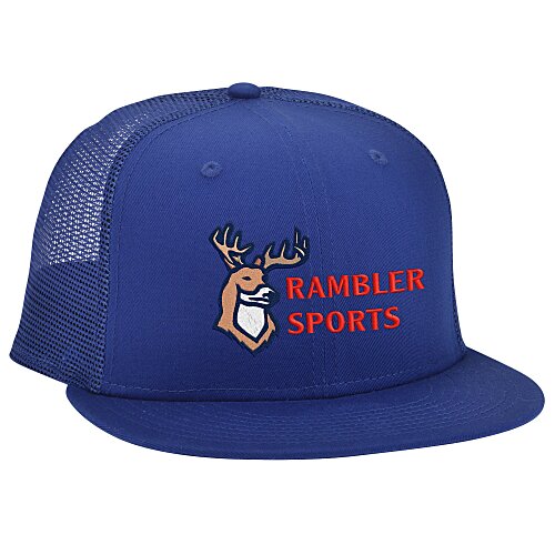 New Era Flat Bill Snapback Trucker Cap - 24 hr Main Image
