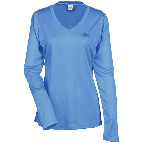 Contender Athletic LS V-Neck T-Shirt - Ladies' - Embroidered - 24 hr Main Image