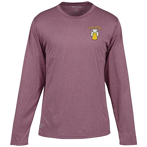 Reebok Performance LS Tee - Men's - Heathers - Embroidered Main Image
