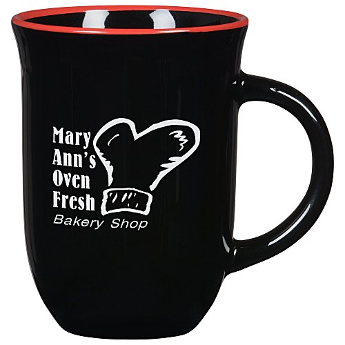 Color Rim Coffee Mug - 11 oz. - 24 hr Main Image