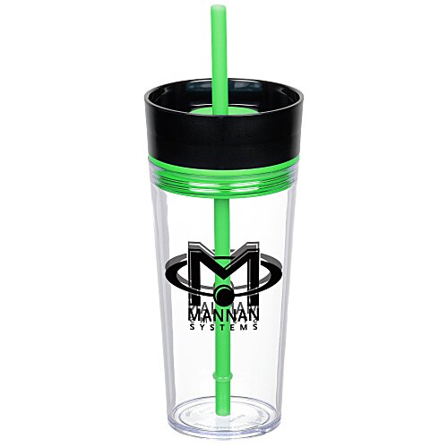 Aurora Tumbler with Straw - 16 oz. - 24 hr Main Image