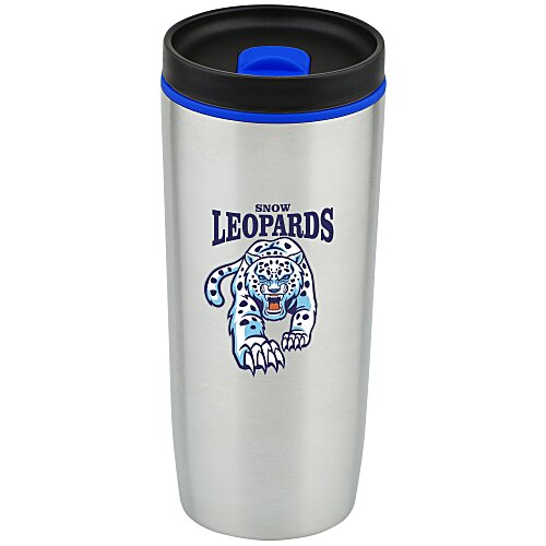 Custom Accent Stainless Travel Mug - 16 oz - Full Color Main Image