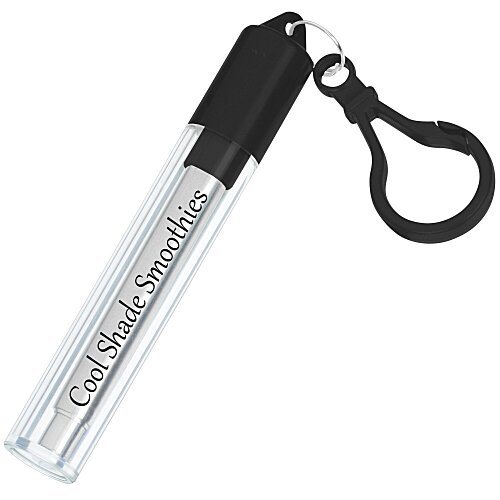 Telescopic Stainless Straw in Carabiner Case Main Image