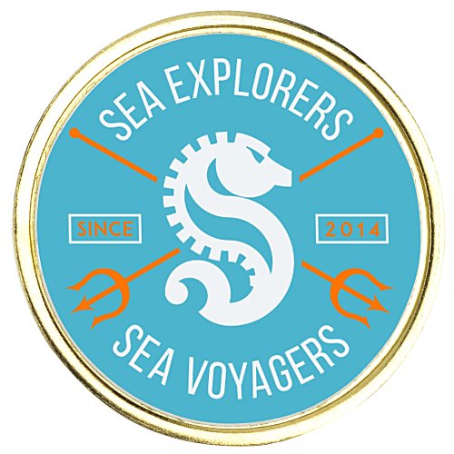 Laminate Lapel Pin - Small Circle - 24 hr Main Image