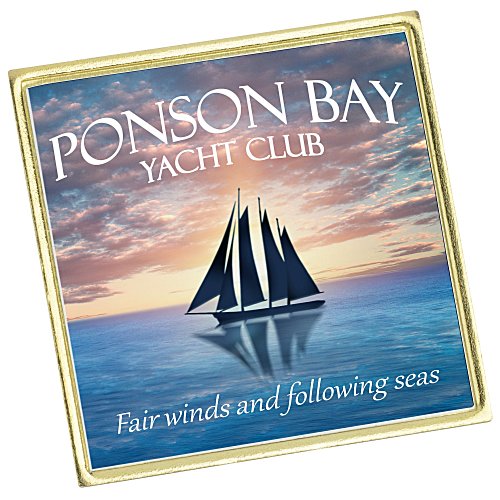 Laminate Lapel Pin - Square - 24 hr Main Image