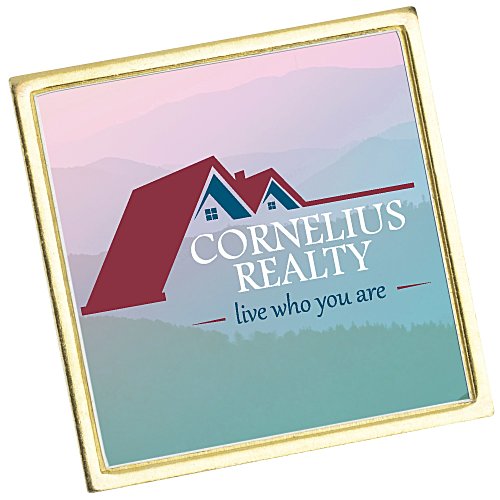 Laminate Lapel Pin - Small Square - 24 hr Main Image