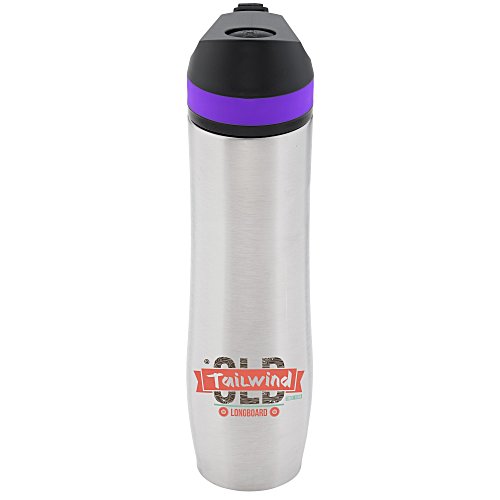 Persona Wave Vacuum Sport Bottle - 20 oz. - Full Color - 24 hr Main Image