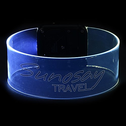Cosmic Multicolor LED Bracelet - Laser Engraved Main Image