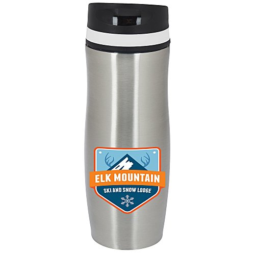 Persona Wave Vacuum Tumbler - 14 oz. - Full Color - 24 hr Main Image