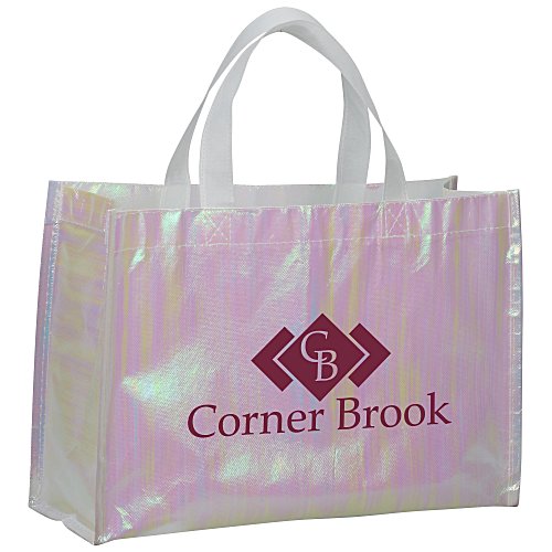 Iridescent Laminated Non-Woven Shopping Tote Main Image