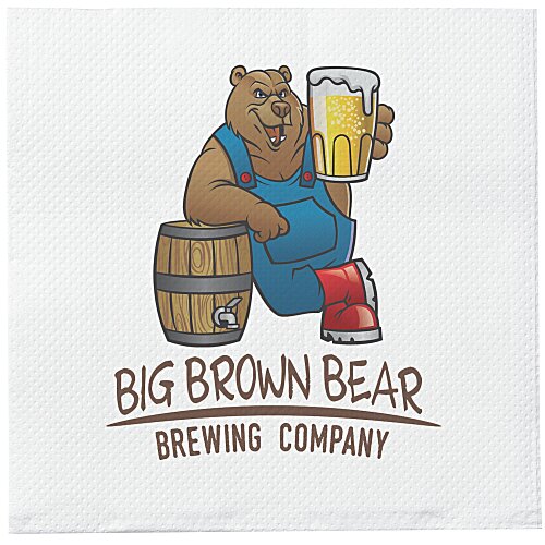 FashnPoint Mini Napkin - White - Full Color Main Image