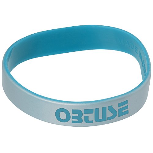 Silver Silicone Bracelet - 24 hr Main Image