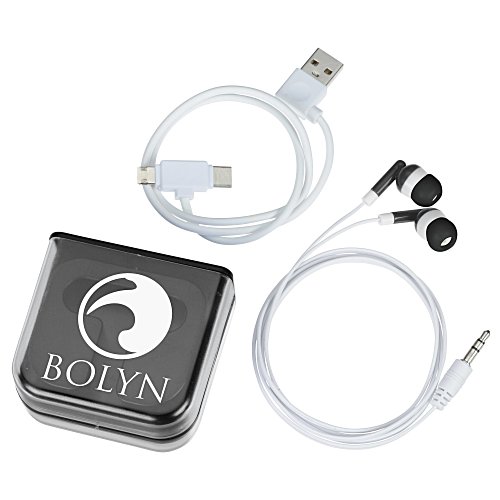Take Along Duo Charging Cable and Ear Buds - 24 hr Main Image