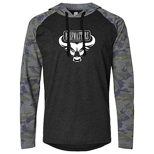 LAT Raglan Long Sleeve Hooded Tee Main Image
